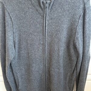 Men's Jame’s Pearce  Gray Full-Zip Sweater